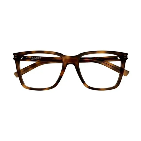 NWT SAINT LAURENT EYEGLASSES HAVANA WOMEN SQUARE EYEWEAR display picture 1